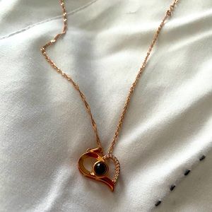 I Love You in 100 Languages Heart Necklace